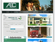 Tablet Screenshot of abcconsorcios.com.br